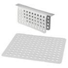 Alternate image 0 for mDesign Kitchen Sink Protector Mat Set, 1 Sink Saddle, 1 Sink Mat