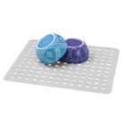 Alternate image 1 for mDesign Kitchen Sink Protector Mat Set, 1 Sink Saddle, 1 Sink Mat
