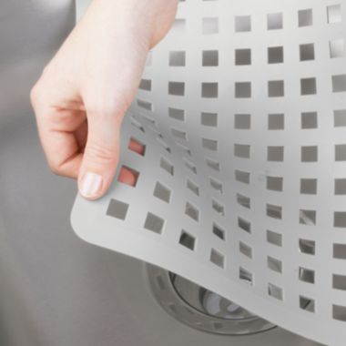 mDesign Kitchen Sink Protector Mat Set, 1 Sink Saddle, 1 Sink Mat. View a larger version of this product image.