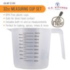 Alternate image 1 for U.S. Kitchen Supply&reg; - 32 oz (1000 ml) Plastic Graduated Measuring Cups with Pitcher Handles (Pack of 6), 4 Cup Capacity, Ounce Markings, Measure Mix