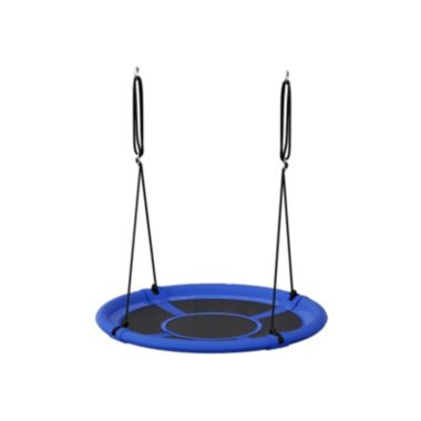 SONGMICS Saucer Tree Swing, 40 Inch, 700 lb Load, Includes Hanging Kit, Blue and Black. View a larger version of this product image.