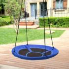 Alternate image 2 for SONGMICS Saucer Tree Swing, 40 Inch, 700 lb Load, Includes Hanging Kit, Blue and Black