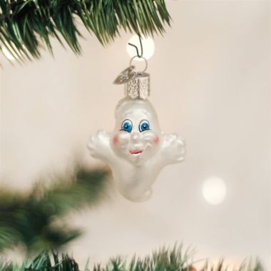 Old World Christmas 26026 Glass Blown Miniature Ghost Ornament. View a larger version of this product image.