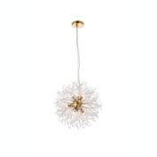 Elegant Lighting Luxurious Solace 9 Lights Pendant for Living Room, Bedroom & Hallway, Gold