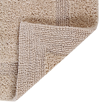 Better Trends Lux Reversible Bath Rug, 100% Cotton, 30" Round, Sand. View a larger version of this product image.