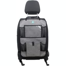 Multi-Compartment Car Back Seat Organizer, Attachable Car Organizer for Cups, Tablets, Crayons, Accessories