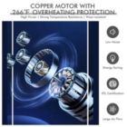 Alternate image 2 for Slickblue 20 Inch High-Velocity Floor Fan with 3 Wind Speeds-Black