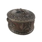 Alternate image 2 for Veronese Design Ornate Bronze St. Michael Bas Relief Oval Trinket Box