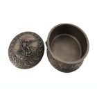 Alternate image 3 for Veronese Design Ornate Bronze St. Michael Bas Relief Oval Trinket Box