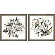 Great Art Now Elegance by Kristy Rice 14-Inch x 14-Inch Framed Wall Art (Set of 2)