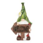 Alternate image 0 for Accent Plus Gnome With Glowing Welcome Sign Solar Statue