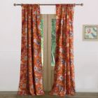 Alternate image 1 for Greenland Home Fashion Astoria Window Curtain Panel Pair With Tiebacks - 2 - Piece - Spice 42x84"