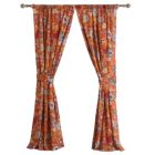 Alternate image 2 for Greenland Home Fashion Astoria Window Curtain Panel Pair With Tiebacks - 2 - Piece - Spice 42x84"