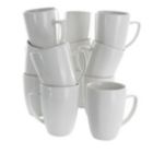 Alternate image 0 for Elama Riley 12 Piece 12 Ounce Porcelain Mug Set in White