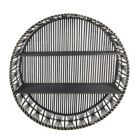 Alternate image 0 for Kingston Living 32" Matte Black and White Wooden 2-Layer Wall Shelf