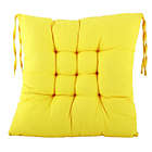Alternate image 0 for PiccoCasa Decor Seat Cushion Pillow, Cotton Blends Office Home Living Room Square Strap Design Chair Cushion Pad, Yellow 15.7"