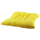 Alternate image 3 for PiccoCasa Decor Seat Cushion Pillow, Cotton Blends Office Home Living Room Square Strap Design Chair Cushion Pad, Yellow 15.7"