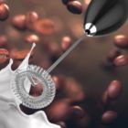 Alternate image 2 for PowerLix Milk Frother Handheld Battery Operated Electric Whisk Foam Maker For Coffee - With Stainless Steel Stand Included