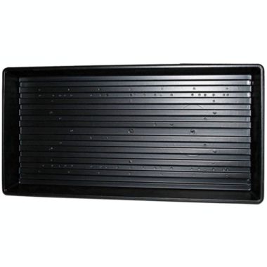 Jiffy TRAY Plastic Plant Tray, 11 x 22, Black. View a larger version of this product image.