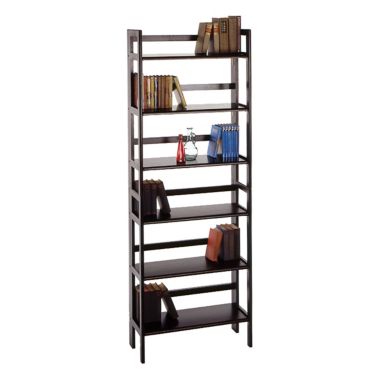 Terry 3-Tier Foldable Shelf, Stackable, Black. View a larger version of this product image.