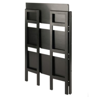 Terry 3-Tier Foldable Shelf, Stackable, Black. View a larger version of this product image.