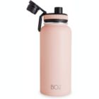 Alternate image 1 for BOZ Stainless Steel Water Bottle XL - Blush Pink (1 L / 32oz) Wide Mouth, BPA Free, Vacuum Double Wall Insulated