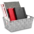 Alternate image 0 for Farmlyn Creek Grey Woven Basket for Bathroom, Closet and Pantry Storage (11.4 x 6.5 x 4.5 in)