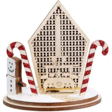 Old World Christmas Hansel & Gretel Gingerbread House Ornament For Christmas Tree, Light Up. View a larger version of this product image.