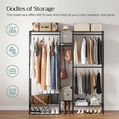 BreeBe Clothes Rack with Shelves. View a larger version of this product image.