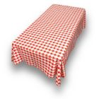 Alternate image 0 for Carnation Home Fashions PVC Waterproof Indoor/Outdoor Restaurants, Picnics Tavern Check Print Vinyl Flannel Backed Tablecloth - Red / White, 52x70"