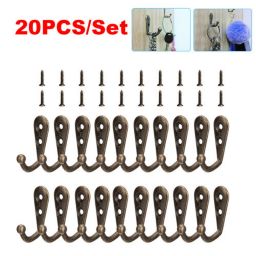 Kitcheniva 20-Pieces Hanging Metal Single Hook Clothes