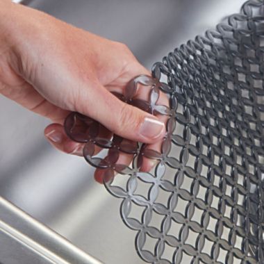 mDesign Plastic Kitchen Sink Protector Mat, Diamond Design, 2 Pack. View a larger version of this product image.