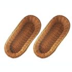 Alternate image 0 for KOVOT Set of 2 Poly-Wicker Bread Basket  - 14.5" Woven Polypropylene