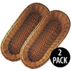 Alternate image 3 for KOVOT Set of 2 Poly-Wicker Bread Basket  - 14.5" Woven Polypropylene
