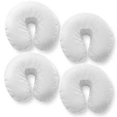 Saloniture 4-Pack Premium 100% Cotton Flannel Face Cradle Covers - Soft Cotton Fitted Massage Table Cradle Cover. View a larger version of this product image.