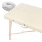 Alternate image 2 for Saloniture 4-Pack Premium 100% Cotton Flannel Face Cradle Covers - Soft Cotton Fitted Massage Table Cradle Cover