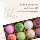 Alternate image 2 for Tranquil Beauty Bath Bombs Gift Set For Women/Bath Bomb Set With Essential Oils - 8x Bath