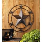 Alternate image 1 for Zingz & Thingz 24" Metallic Black Texas Star Contemporary Wall Decor