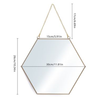 Stock Preferred Wall Mounted Hexagonal Makeup Mirror Bathroom Mirror. View a larger version of this product image.