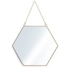 Alternate image 3 for Stock Preferred Wall Mounted Hexagonal Makeup Mirror Bathroom Mirror