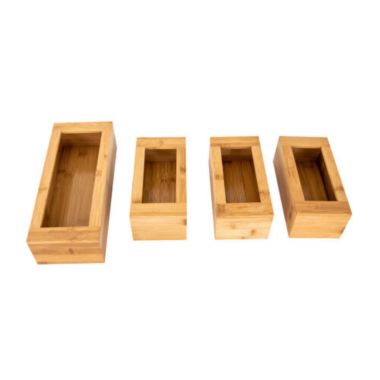 Kitcheniva Bag Storage Organizer, Separate Type Bamboo. View a larger version of this product image.