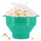 Alternate image 0 for Stock Preferred Microwave Silicone Popcorn Popper Maker Collapsible Bowl Aqua