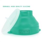 Alternate image 3 for Stock Preferred Microwave Silicone Popcorn Popper Maker Collapsible Bowl Aqua