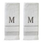 Alternate image 0 for SKL Home By Saturday Knight Ltd Casual Monogram Hand Towel Set M - 2-Count - 16X26", White