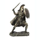 Alternate image 0 for Veronese Design Achilles Trojan War Hero Holding Spear and Shield Tabletop Statue Achilleus