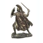 Alternate image 2 for Veronese Design Achilles Trojan War Hero Holding Spear and Shield Tabletop Statue Achilleus