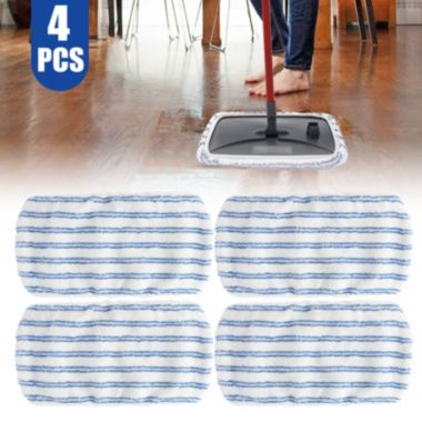 Kitcheniva 4-Pieces Reusable Microfiber Mop Pad Replacement. View a larger version of this product image.