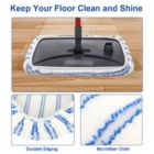 Alternate image 2 for Kitcheniva 4-Pieces Reusable Microfiber Mop Pad Replacement