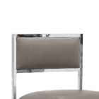 Alternate image 2 for Slickblue Eun 26 Inch Vegan Faux Leather Counter Stool, Chrome Base, Set of 2, Grey