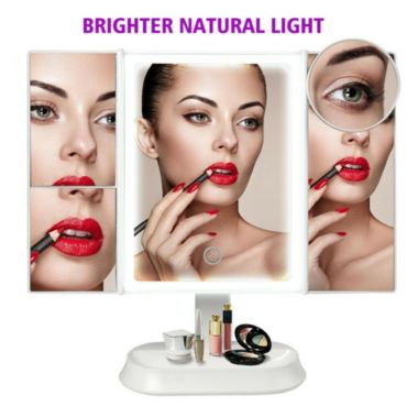 Glam Hobby Led Lighted Mirror w/ Magnifying Portable. View a larger version of this product image.